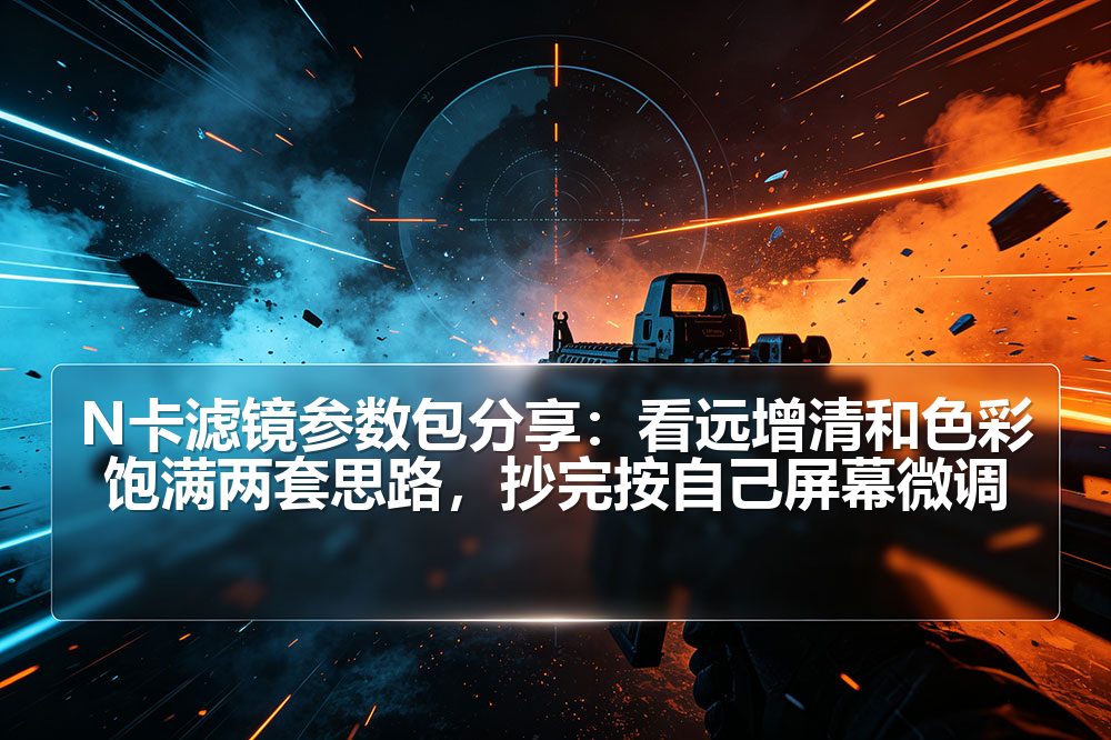 N卡滤镜参数包分享:看远增清和色彩饱满两套思路,抄完按自己屏幕微调