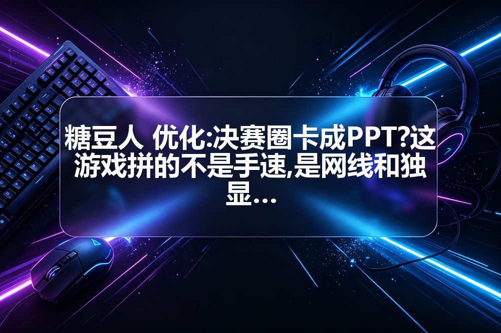糖豆人 优化:决赛圈卡成PPT?这游戏拼的不是手速,是网线和独显