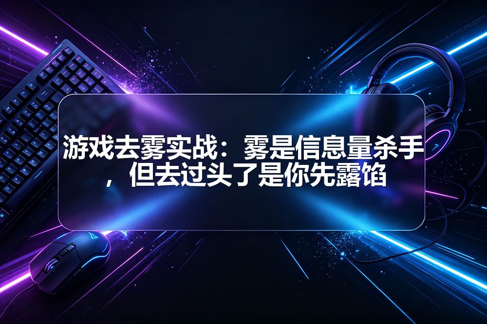 游戏去雾实战：雾是信息量杀手，但去过头了是你先露馅