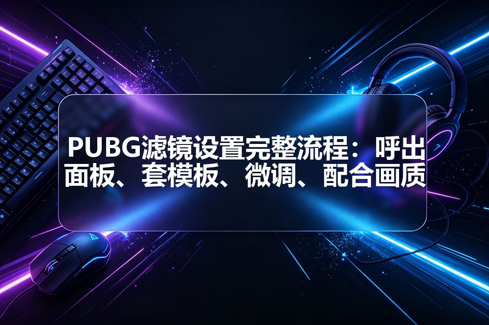 PUBG滤镜设置完整流程:呼出面板、套模板、微调、配合画质