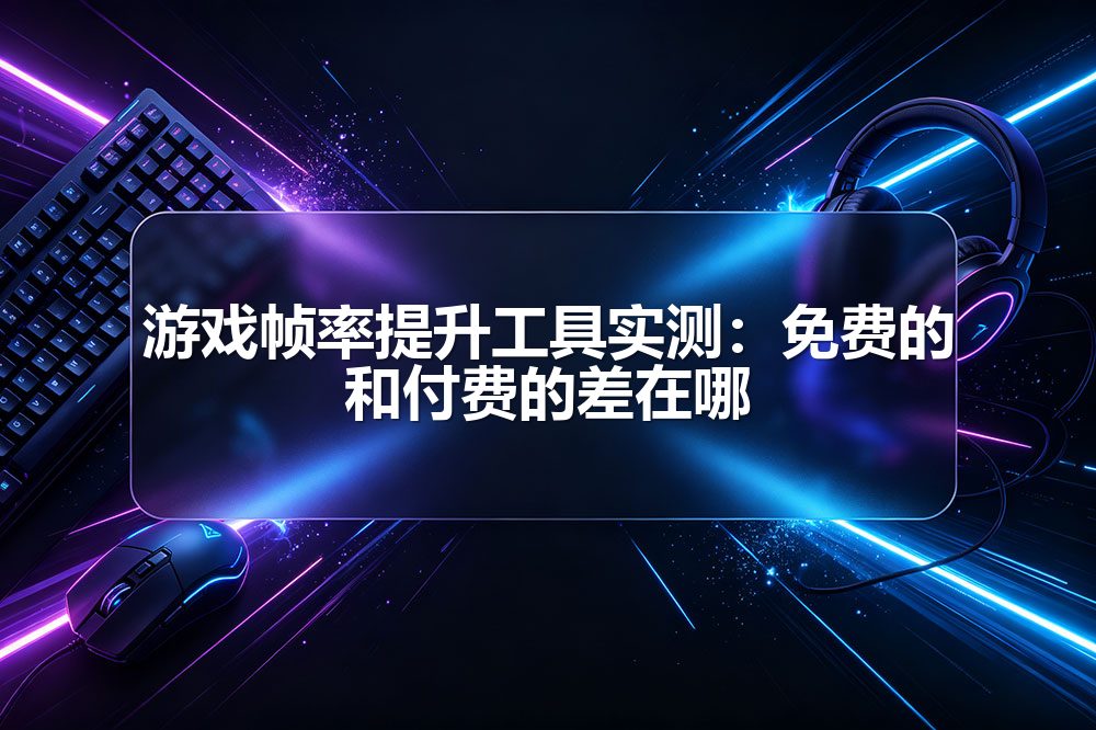 游戏帧率提升工具实测：免费的和付费的差在哪