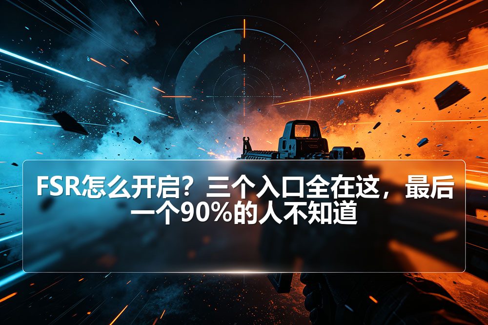 FSR怎么开启？三个入口全在这，最后一个90%的人不知道