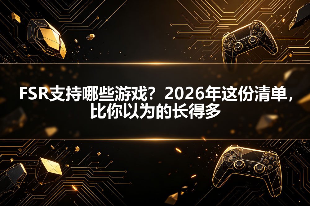 FSR支持哪些游戏？2026年这份清单，比你以为的长得多