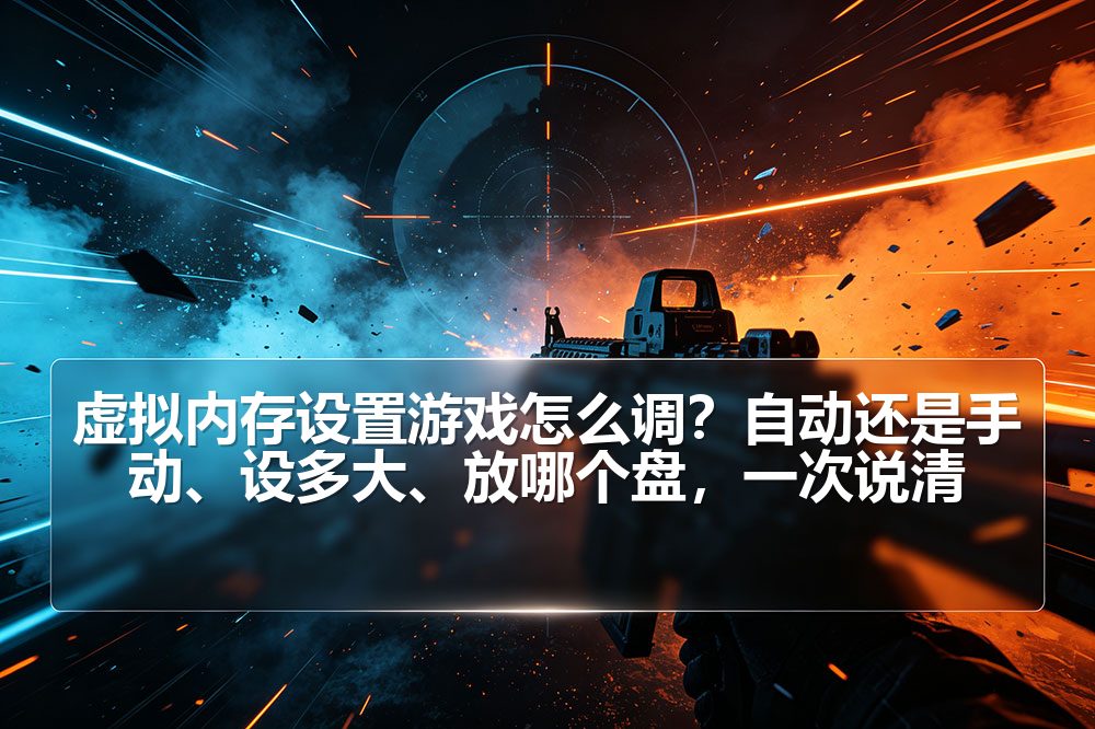 虚拟内存设置游戏怎么调？自动还是手动、设多大、放哪个盘，一次说清