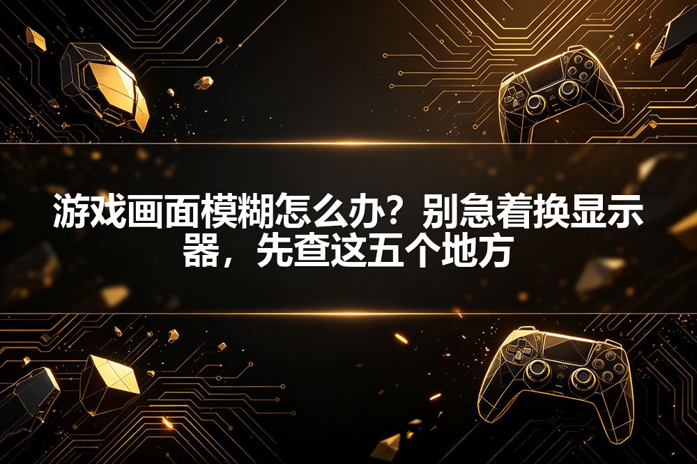 游戏画面模糊怎么办?别急着换显示器,先查这五个地方