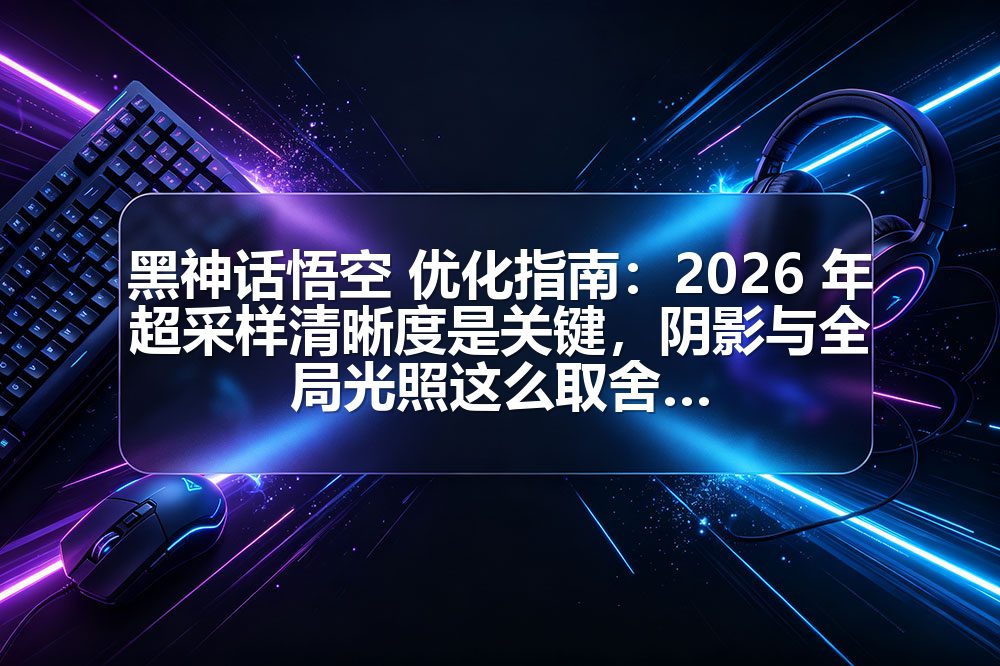 黑神话悟空 优化指南：2026 年超采样清晰度是关键，阴影与全局光照这么取舍