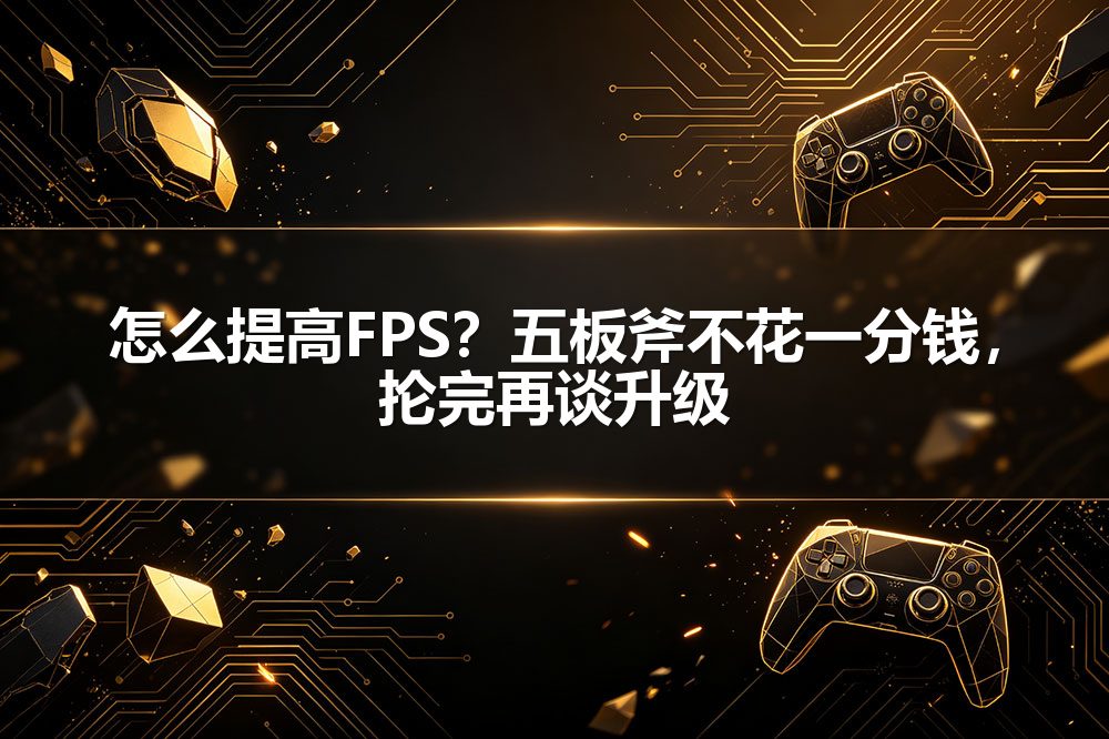 怎么提高FPS?五板斧不花一分钱,抡完再谈升级