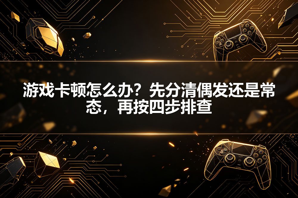 游戏卡顿怎么办？先分清偶发还是常态，再按四步排查