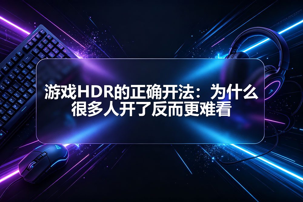 游戏HDR的正确开法：为什么很多人开了反而更难看