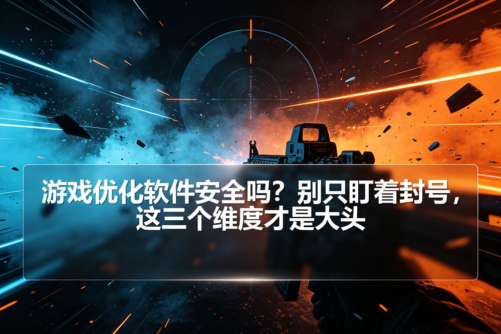 游戏优化软件安全吗？别只盯着封号，这三个维度才是大头