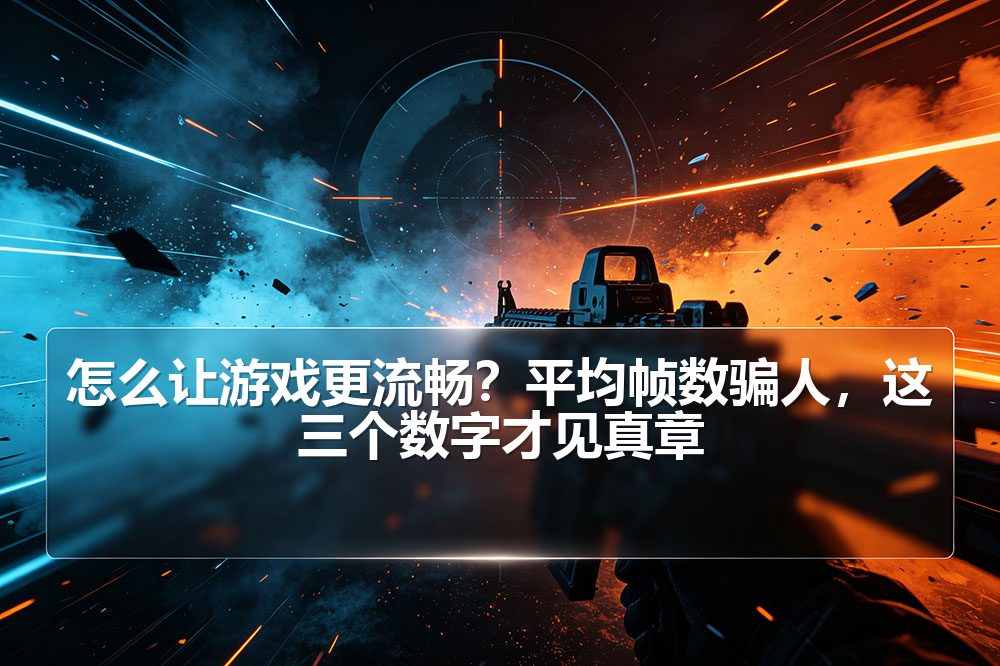 怎么让游戏更流畅?平均帧数骗人,这三个数字才见真章