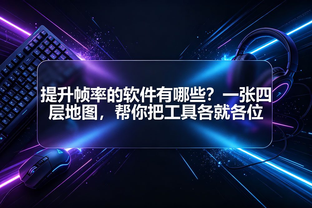提升帧率的软件有哪些?一张四层地图,帮你把工具各就各位
