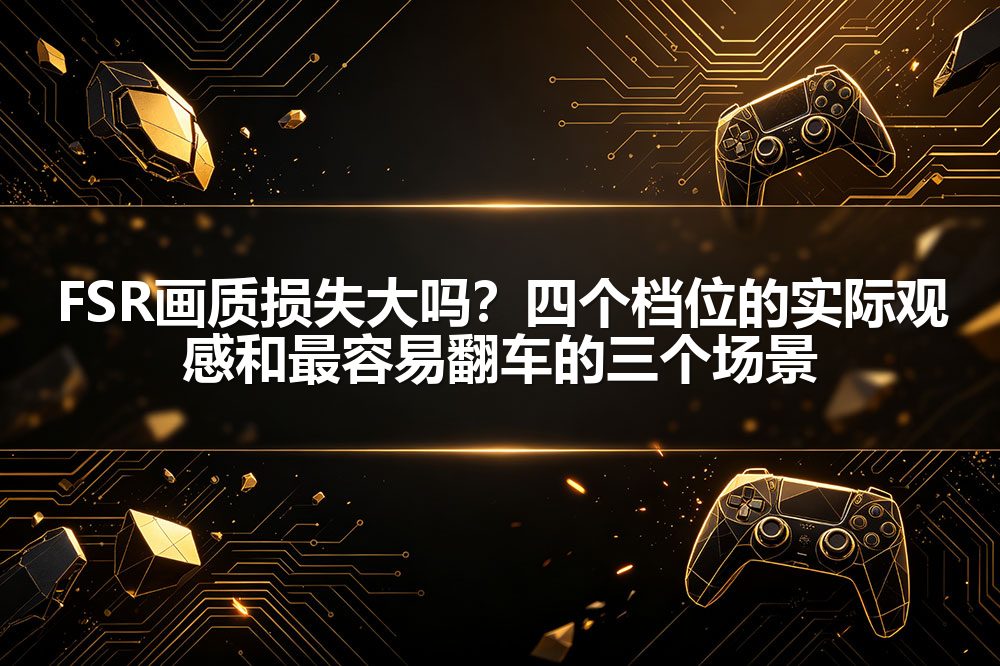 FSR画质损失大吗？四个档位的实际观感和最容易翻车的三个场景