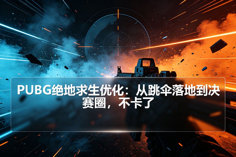 PUBG绝地求生优化:从跳伞落地到决赛圈,不卡了