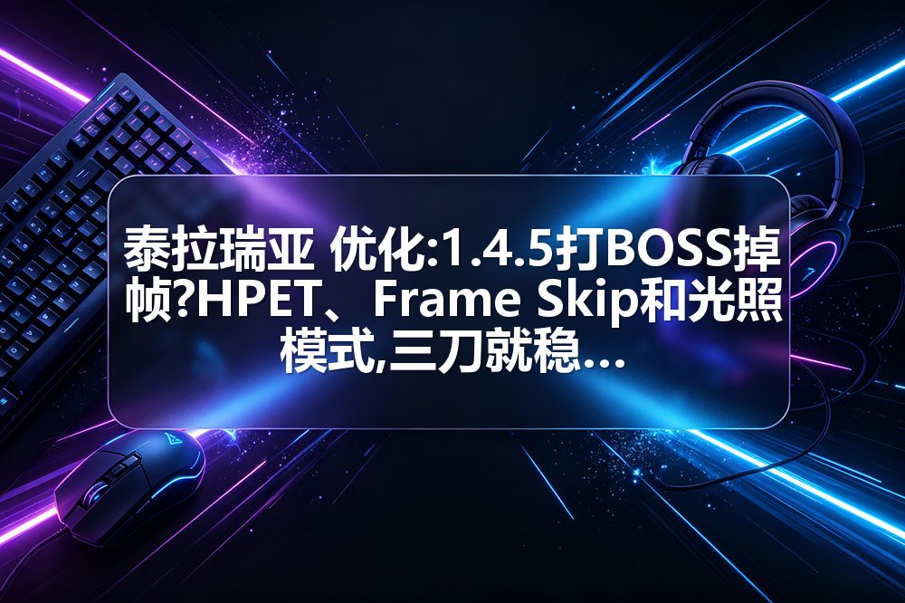 泰拉瑞亚 优化:1.4.5打BOSS掉帧?HPET、Frame Skip和光照模式,三刀就稳