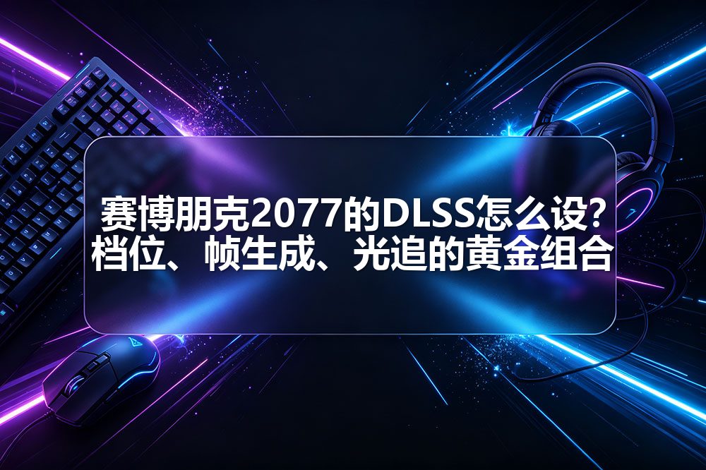 赛博朋克2077的DLSS怎么设？档位、帧生成、光追的黄金组合