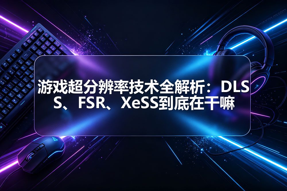 游戏超分辨率技术全解析:DLSS、FSR、XeSS到底在干嘛