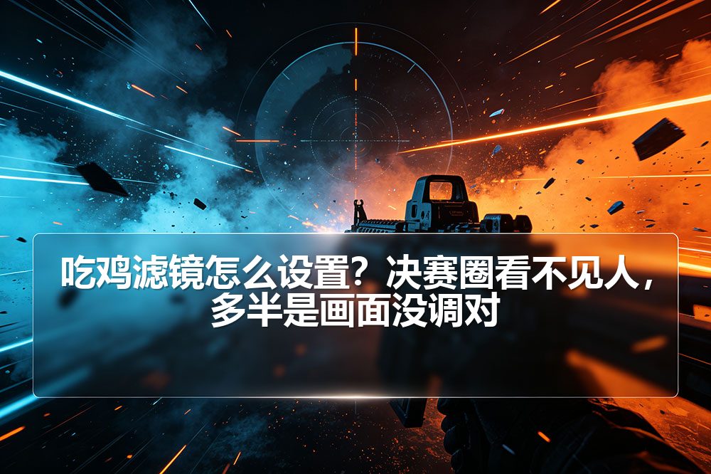 吃鸡滤镜怎么设置？决赛圈看不见人，多半是画面没调对
