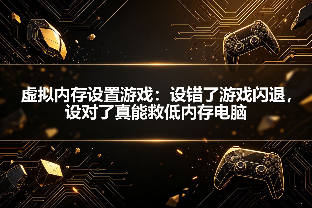 虚拟内存设置游戏:设错了游戏闪退,设对了真能救低内存电脑