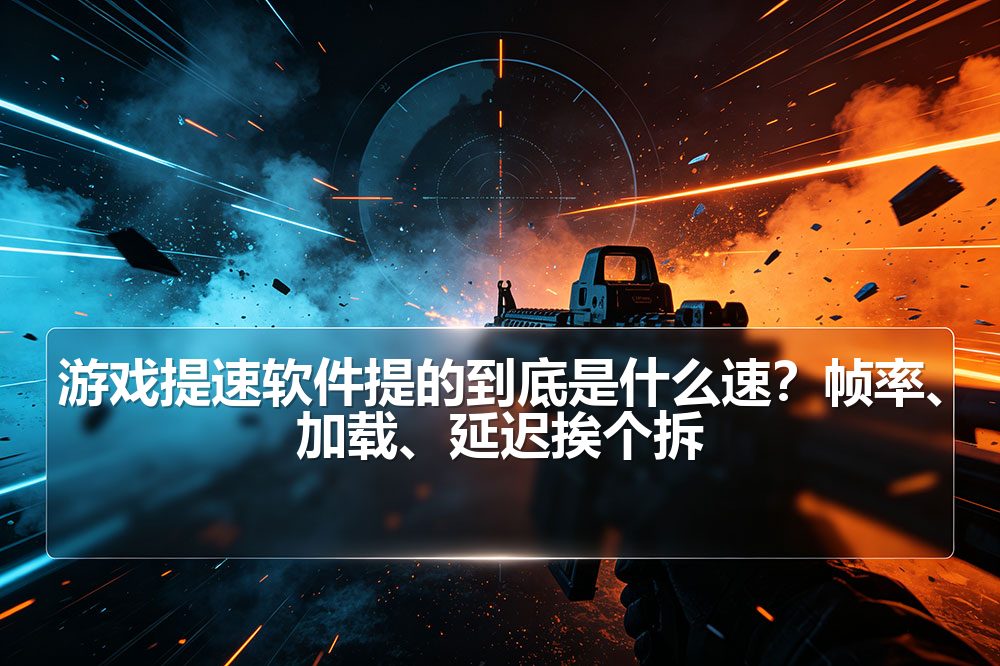 游戏提速软件提的到底是什么速？帧率、加载、延迟挨个拆
