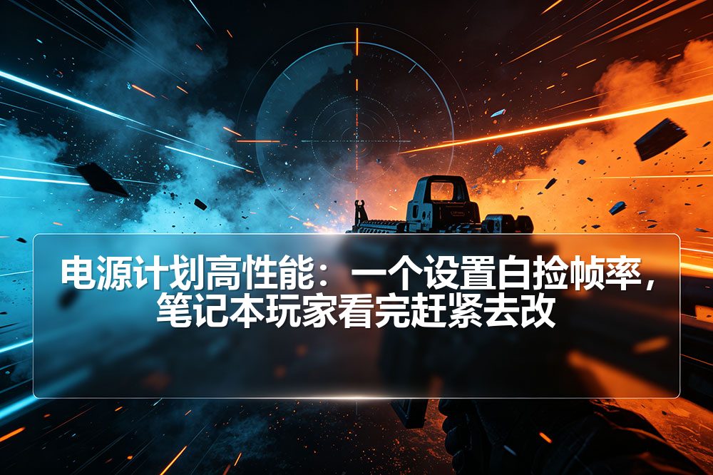 电源计划高性能：一个设置白捡帧率，笔记本玩家看完赶紧去改