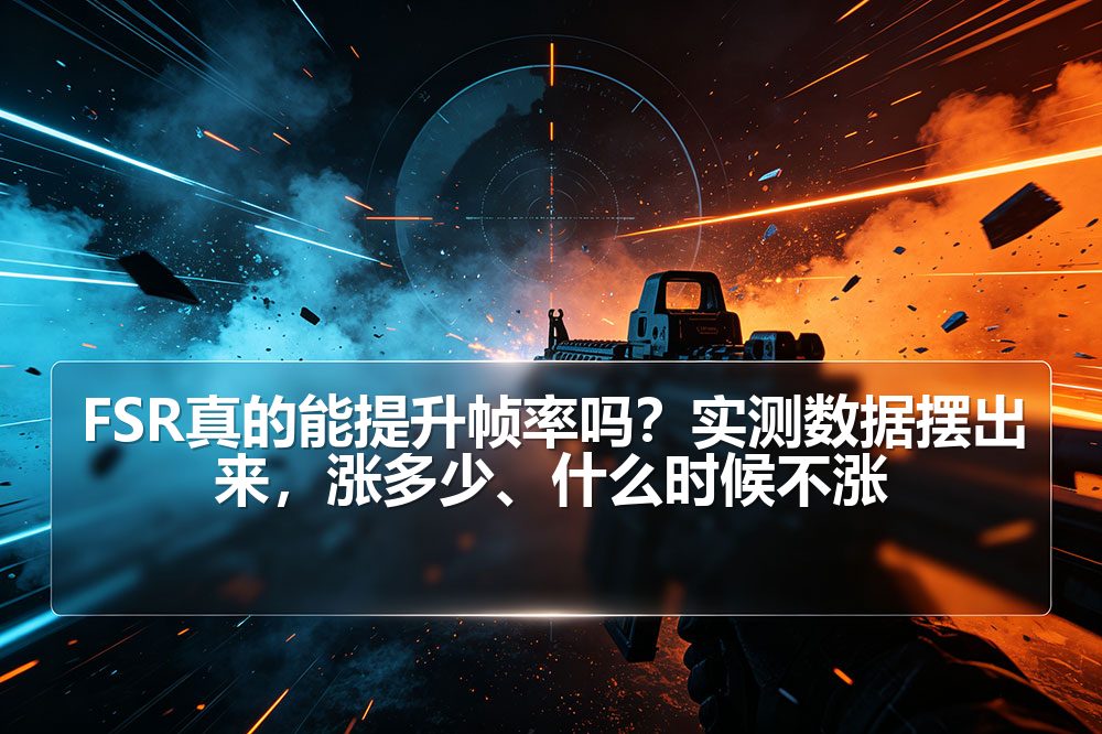 FSR真的能提升帧率吗？实测数据摆出来，涨多少、什么时候不涨