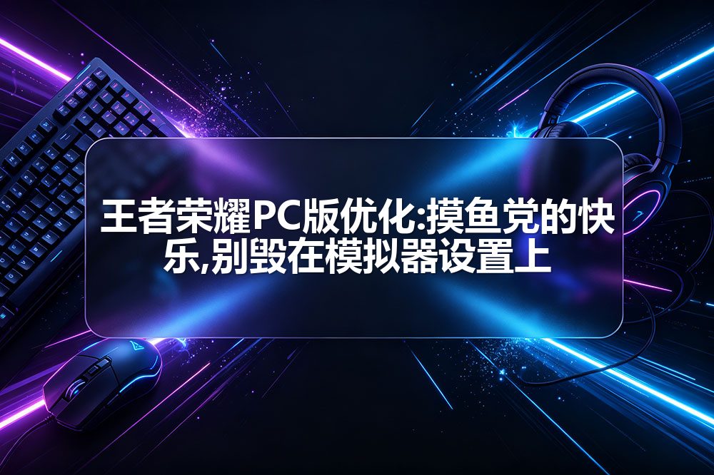 王者荣耀PC版优化:摸鱼党的快乐,别毁在模拟器设置上