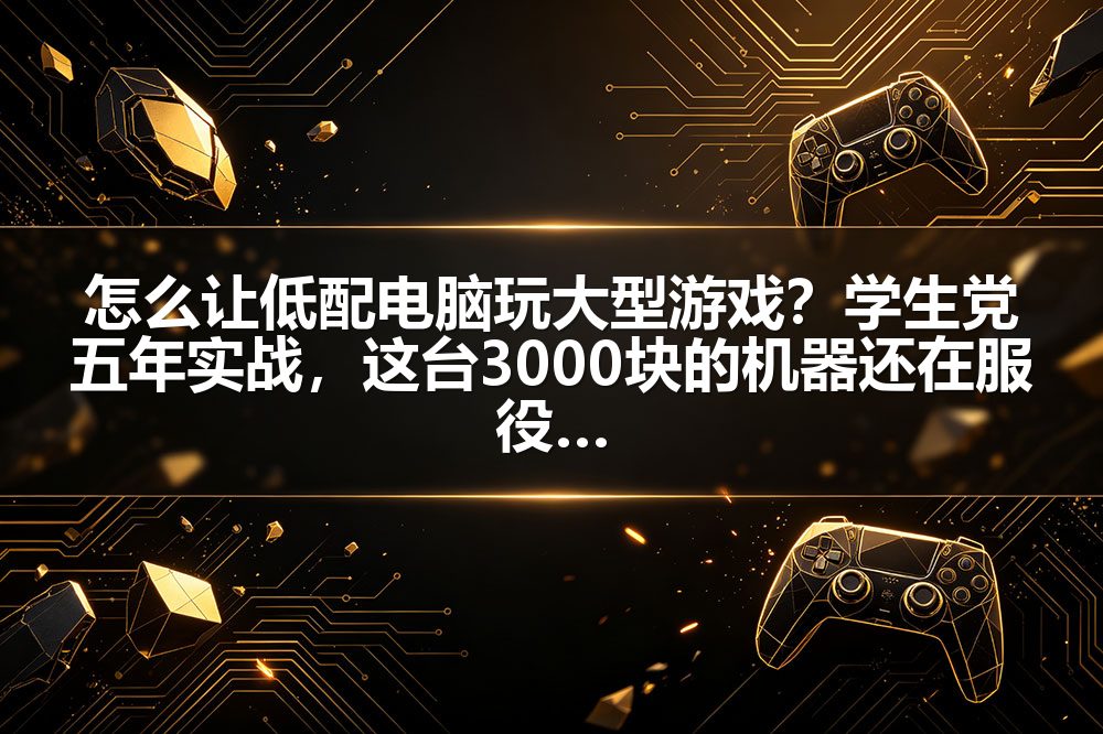 怎么让低配电脑玩大型游戏？学生党五年实战，这台3000块的机器还在服役