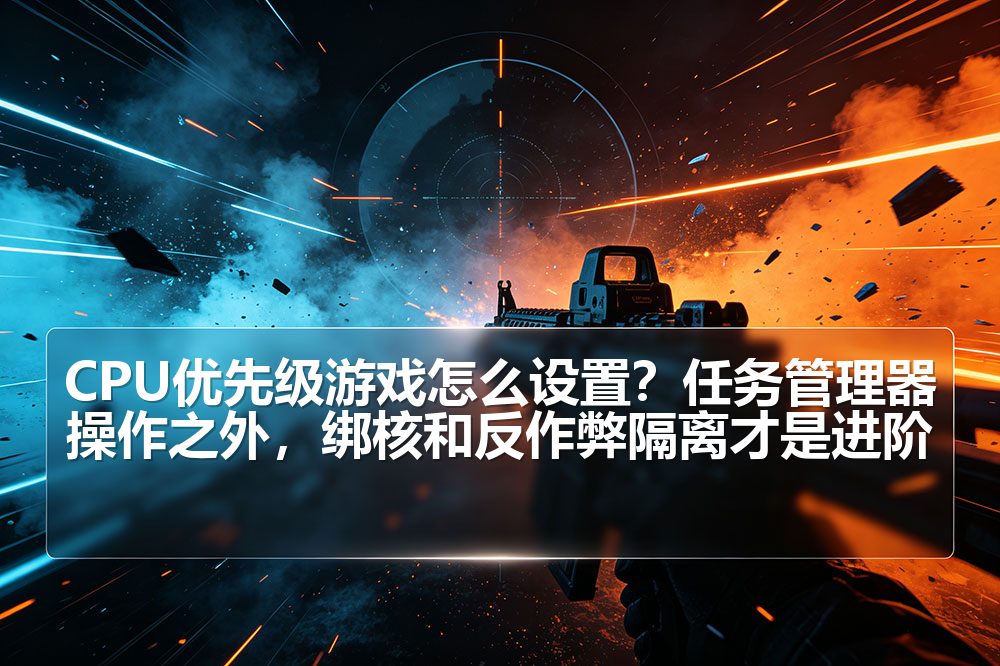 CPU优先级游戏怎么设置?任务管理器操作之外,绑核和反作弊隔离才是进阶