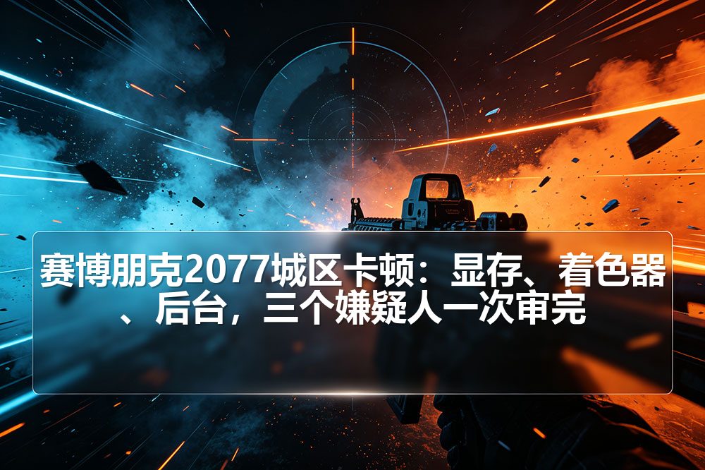 赛博朋克2077城区卡顿：显存、着色器、后台，三个嫌疑人一次审完