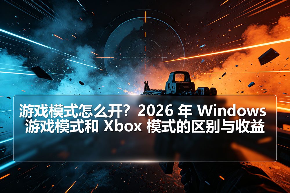 游戏模式怎么开？2026 年 Windows 游戏模式和 Xbox 模式的区别与收益