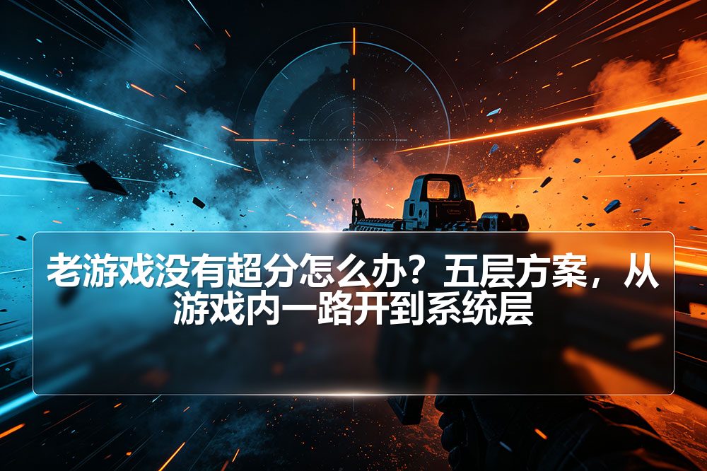 老游戏没有超分怎么办？五层方案，从游戏内一路开到系统层