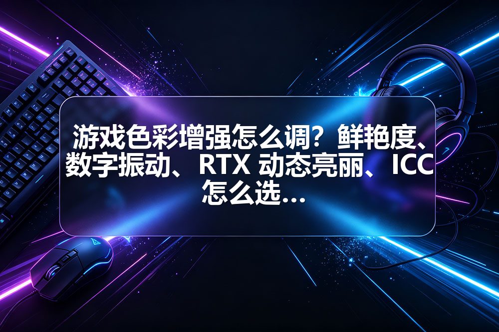 游戏色彩增强怎么调？鲜艳度、数字振动、RTX 动态亮丽、ICC 怎么选