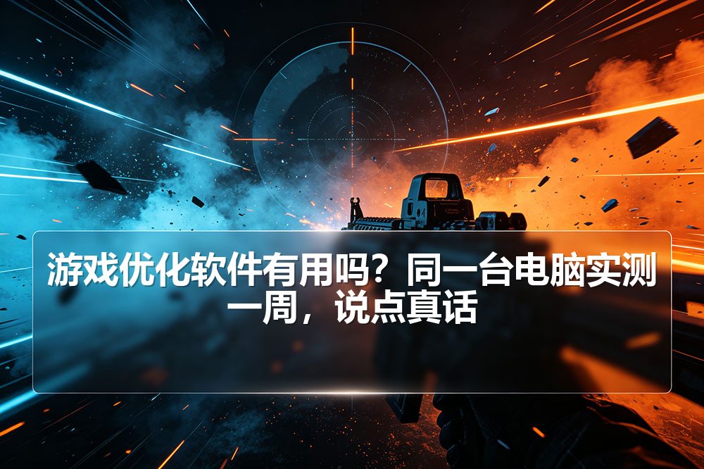 游戏优化软件有用吗？同一台电脑实测一周，说点真话