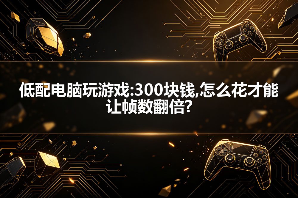 低配电脑玩游戏:300块钱,怎么花才能让帧数翻倍?