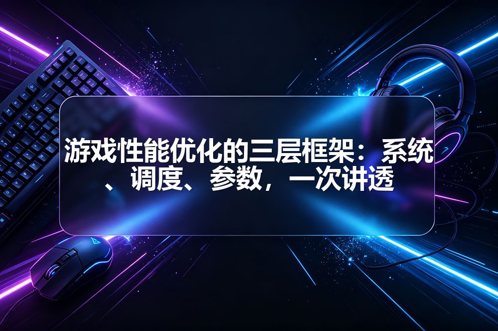 游戏性能优化的三层框架:系统、调度、参数,一次讲透