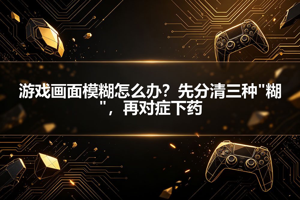 游戏画面模糊怎么办？先分清三种"糊"，再对症下药