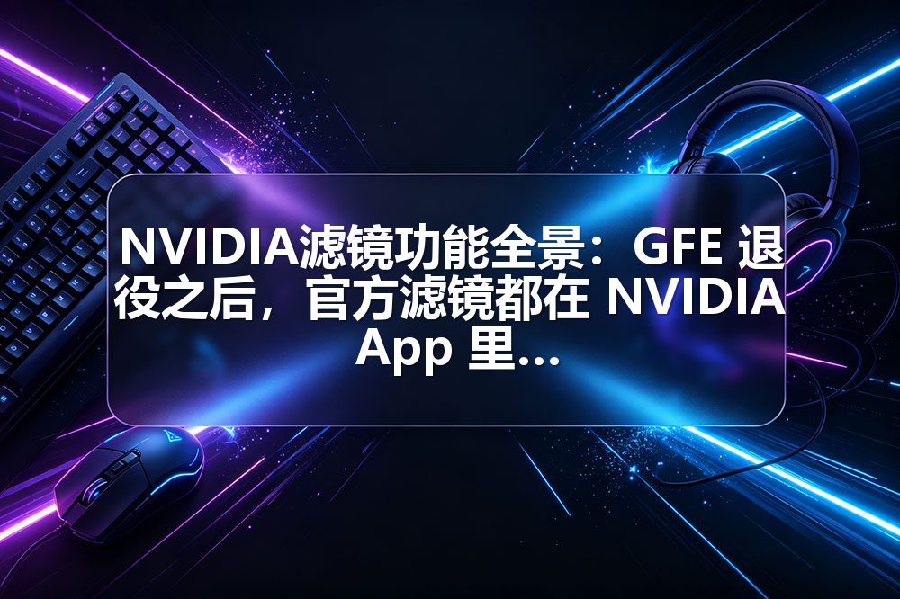 NVIDIA滤镜功能全景：GFE 退役之后，官方滤镜都在 NVIDIA App 里