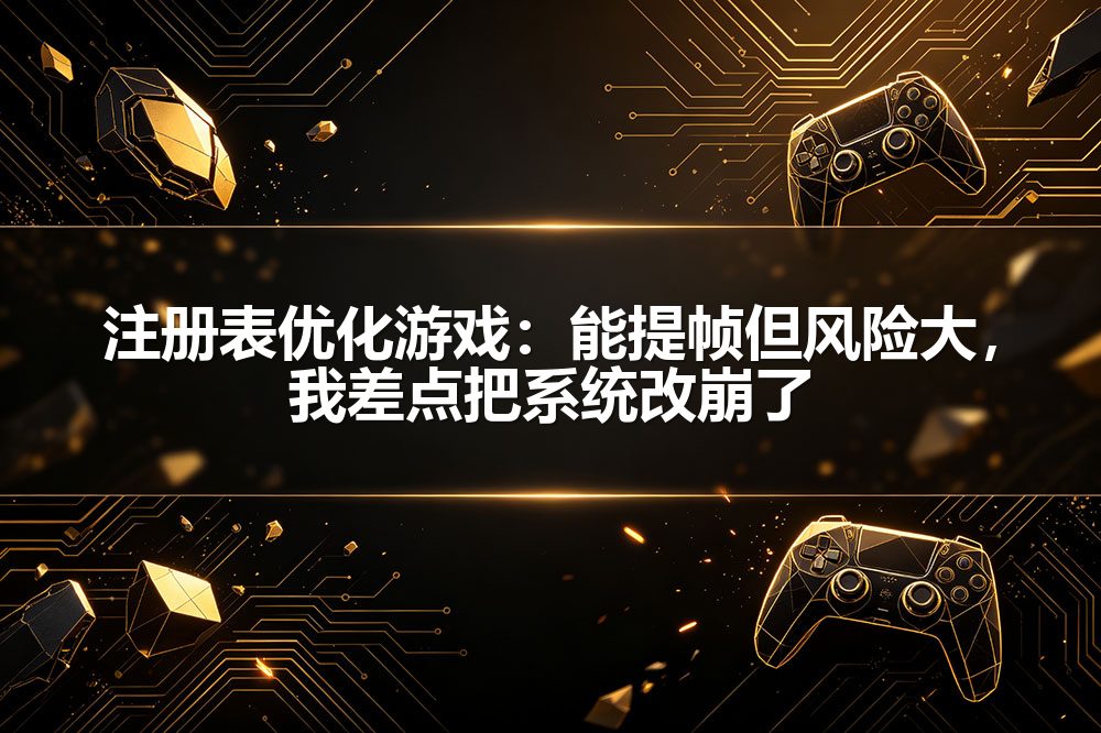 注册表优化游戏：能提帧但风险大，我差点把系统改崩了