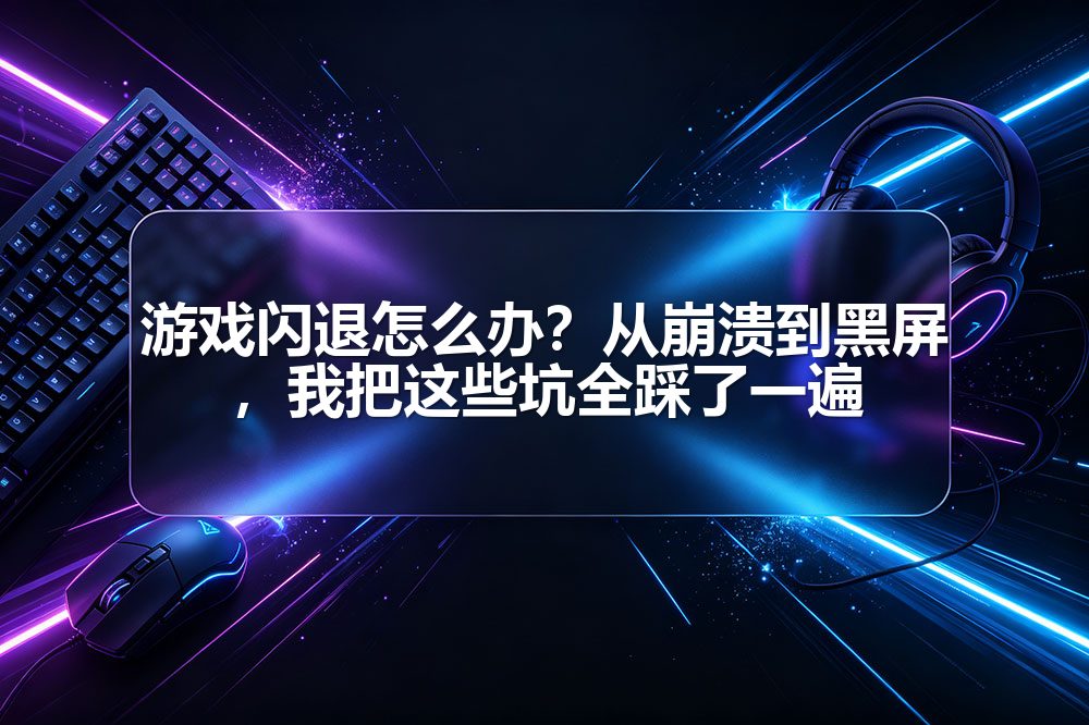 游戏闪退怎么办?从崩溃到黑屏,我把这些坑全踩了一遍