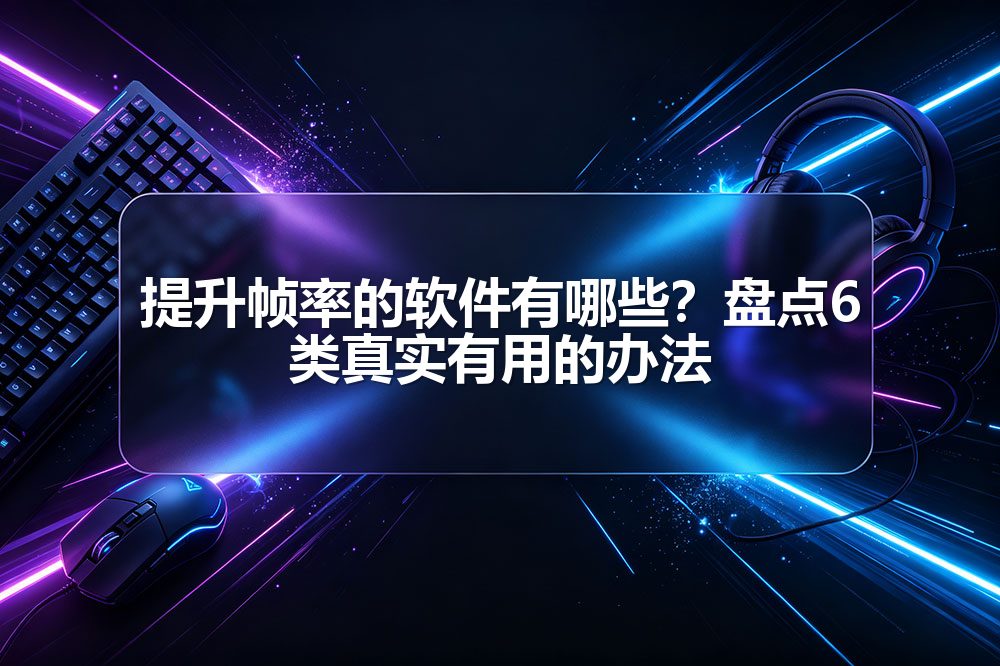 提升帧率的软件有哪些？盘点6类真实有用的办法