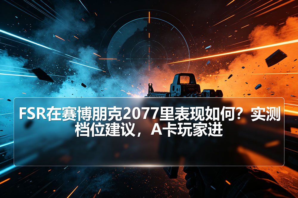 FSR在赛博朋克2077里表现如何?实测档位建议,A卡玩家进