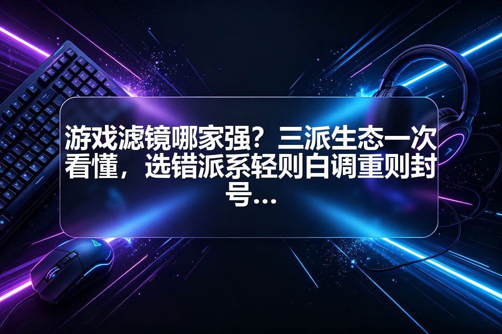 游戏滤镜哪家强？三派生态一次看懂，选错派系轻则白调重则封号
