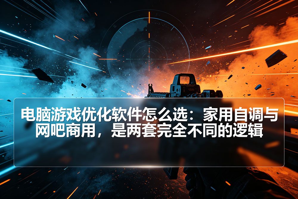 电脑游戏优化软件怎么选:家用自调与网吧商用,是两套完全不同的逻辑