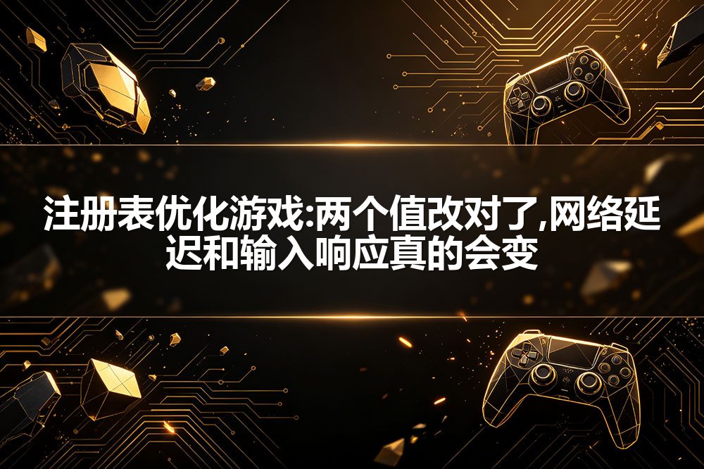 注册表优化游戏:两个值改对了,网络延迟和输入响应真的会变