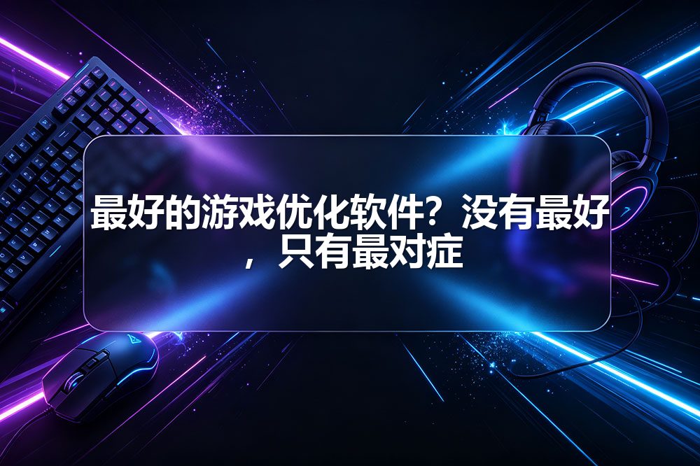 最好的游戏优化软件？没有最好，只有最对症