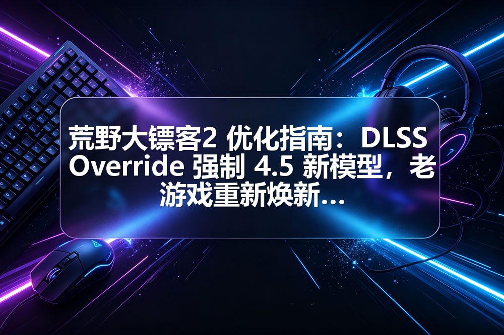 荒野大镖客2 优化指南：DLSS Override 强制 4.5 新模型，老游戏重新焕新