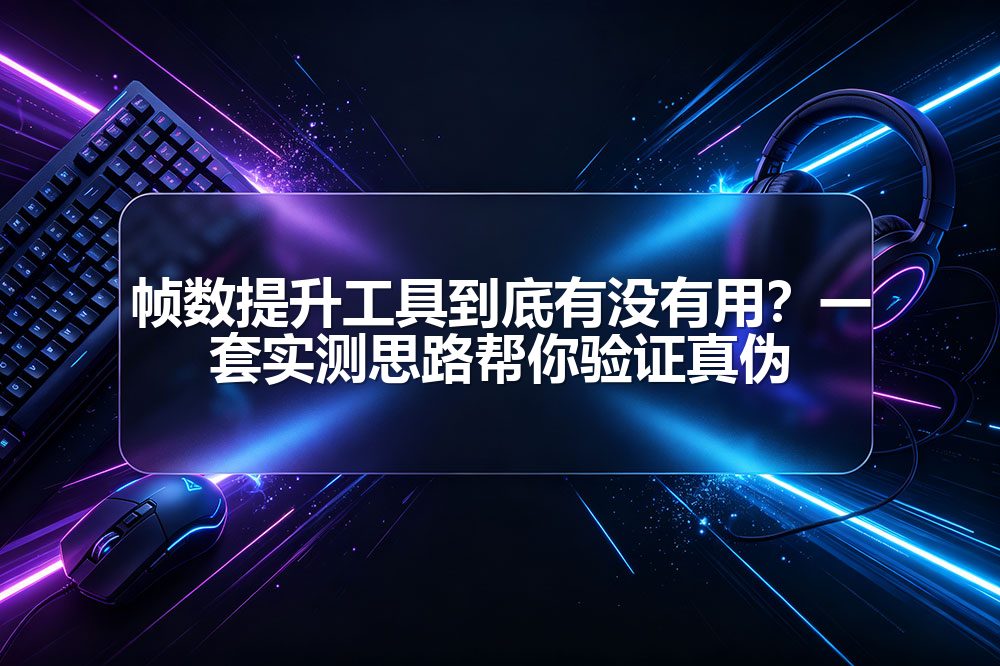 帧数提升工具到底有没有用？一套实测思路帮你验证真伪