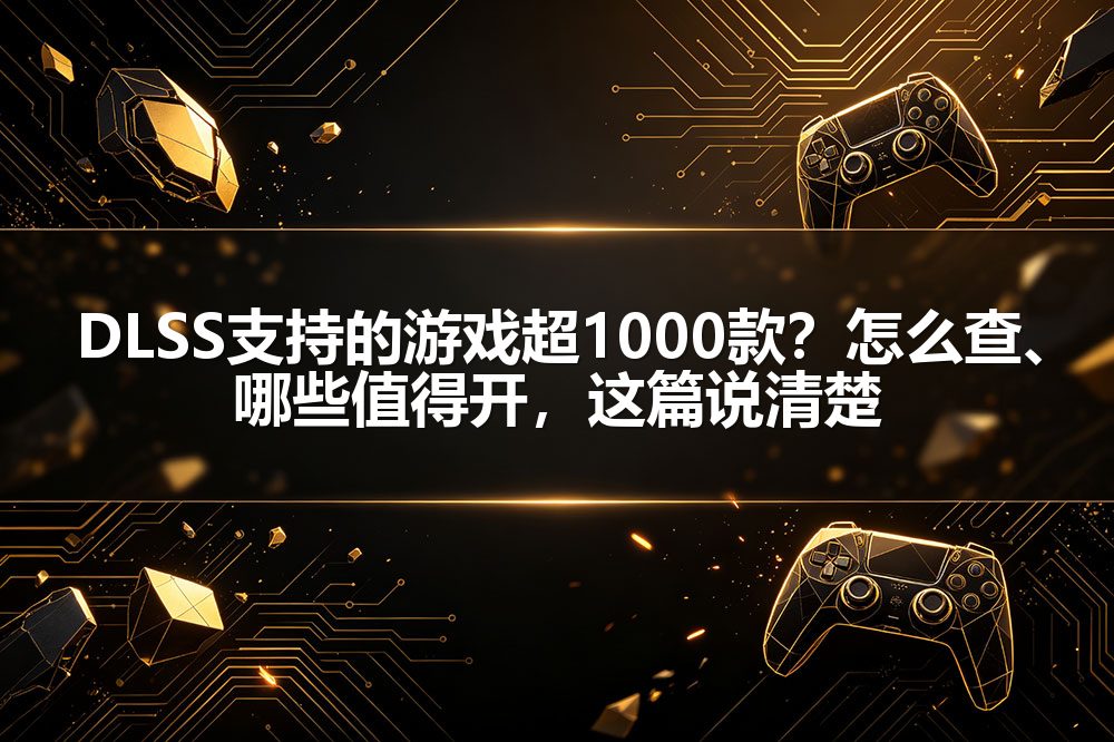 DLSS支持的游戏超1000款？怎么查、哪些值得开，这篇说清楚