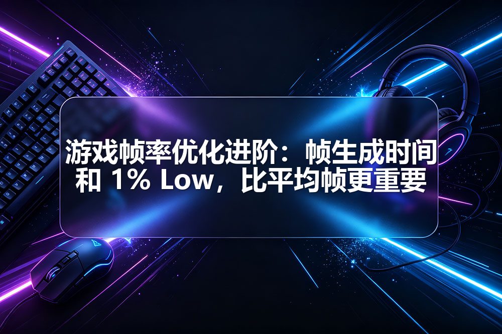 游戏帧率优化进阶:帧生成时间和 1% Low,比平均帧更重要